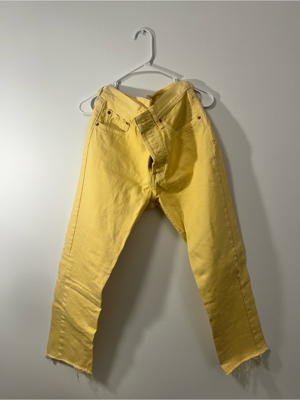 Levi's Yellow Straight Leg Jeans
